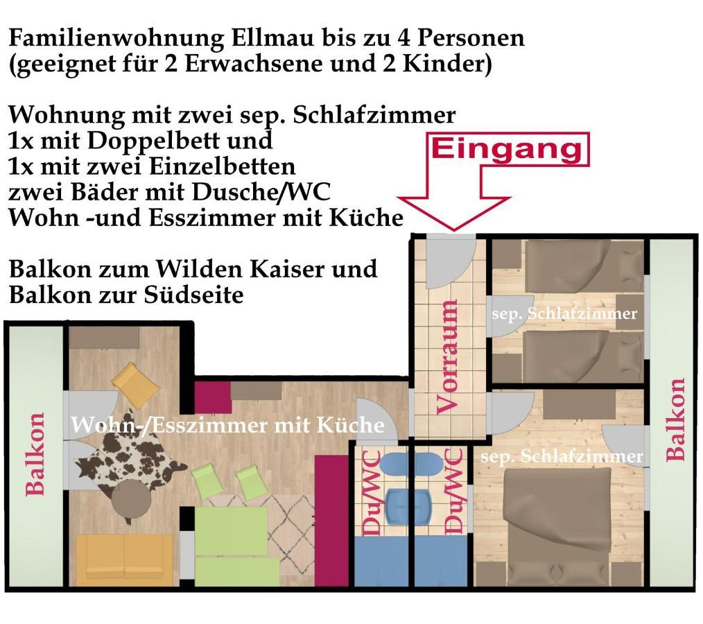 Kaiserapart Ellmau Zentrum Exteriör bild