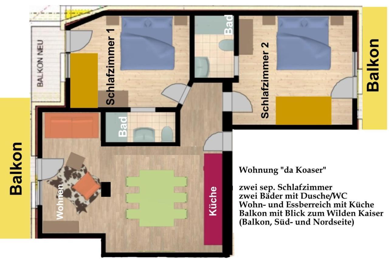 Kaiserapart Ellmau Zentrum Exteriör bild